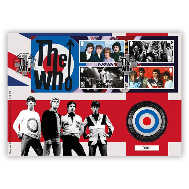 Royal Mail The Who Mod Icons medal cover (British brand)