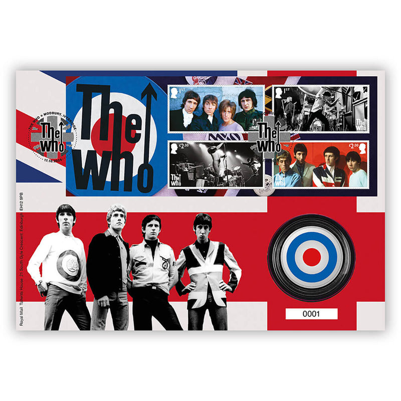 Royal Mail The Who Mod Icons medal cover (British brand)