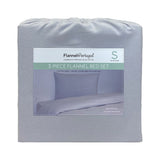 Portuguese Flannel Cotton 3 Piece Single Duvet Set, in 4 colours GOODS Costco UK