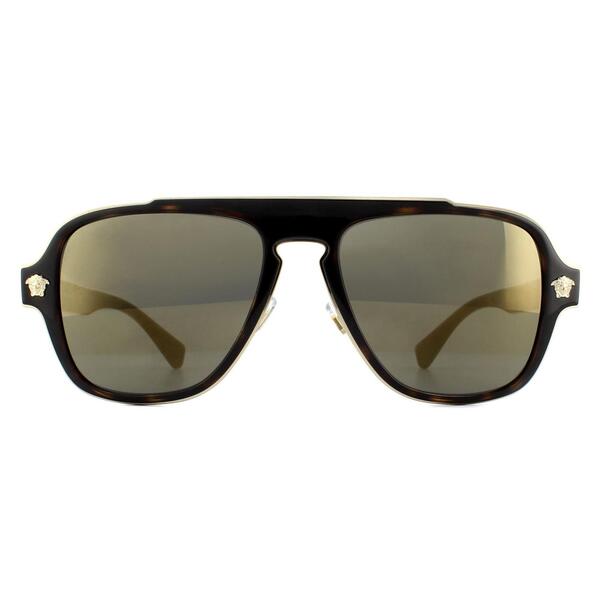 Versace VE2199 brown mirrored sunglasses - British product