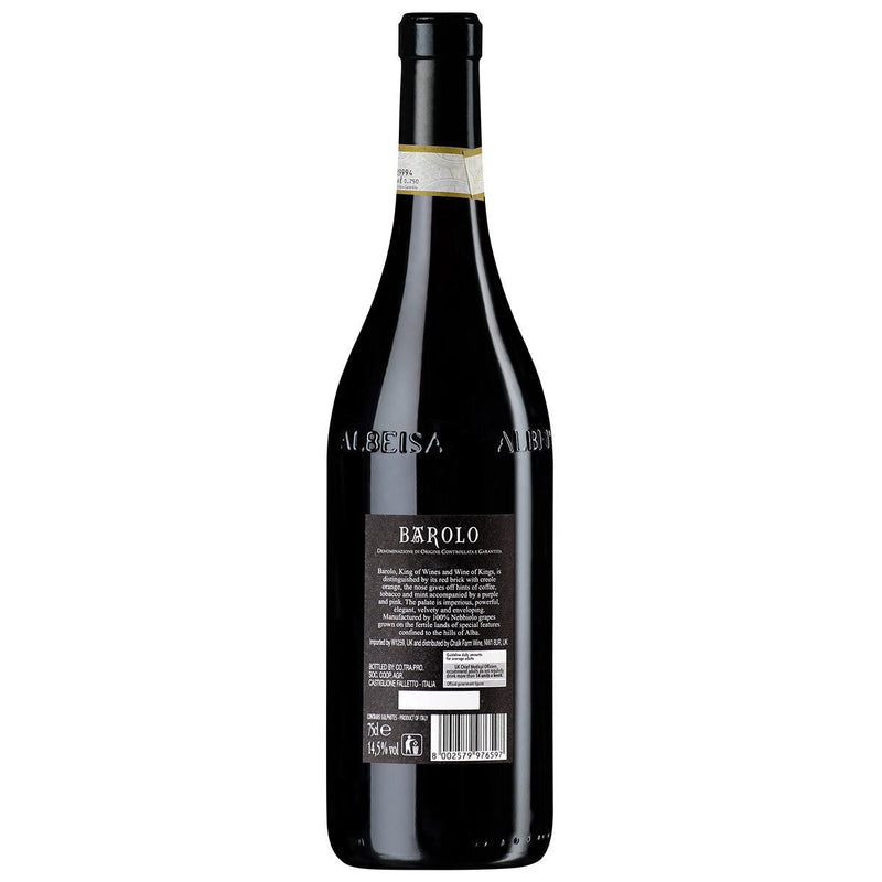 Mundi Barolo DOCG Riserva 2020 red wine 75cl, imported from the UK