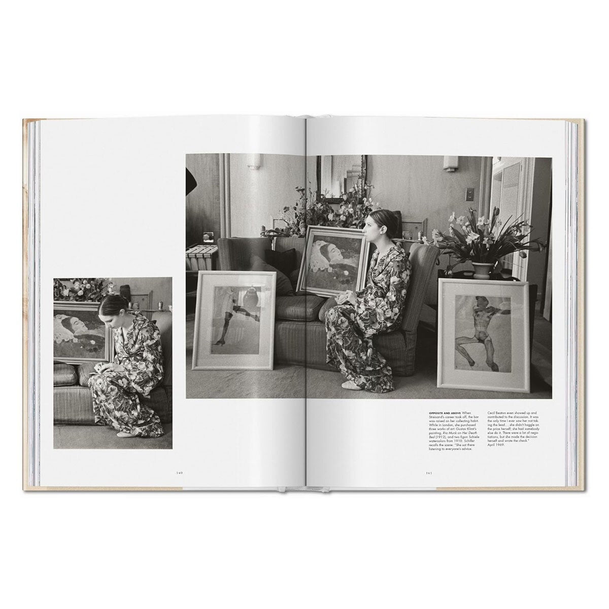 Barbra Streisand photography book hardback cover, UK version