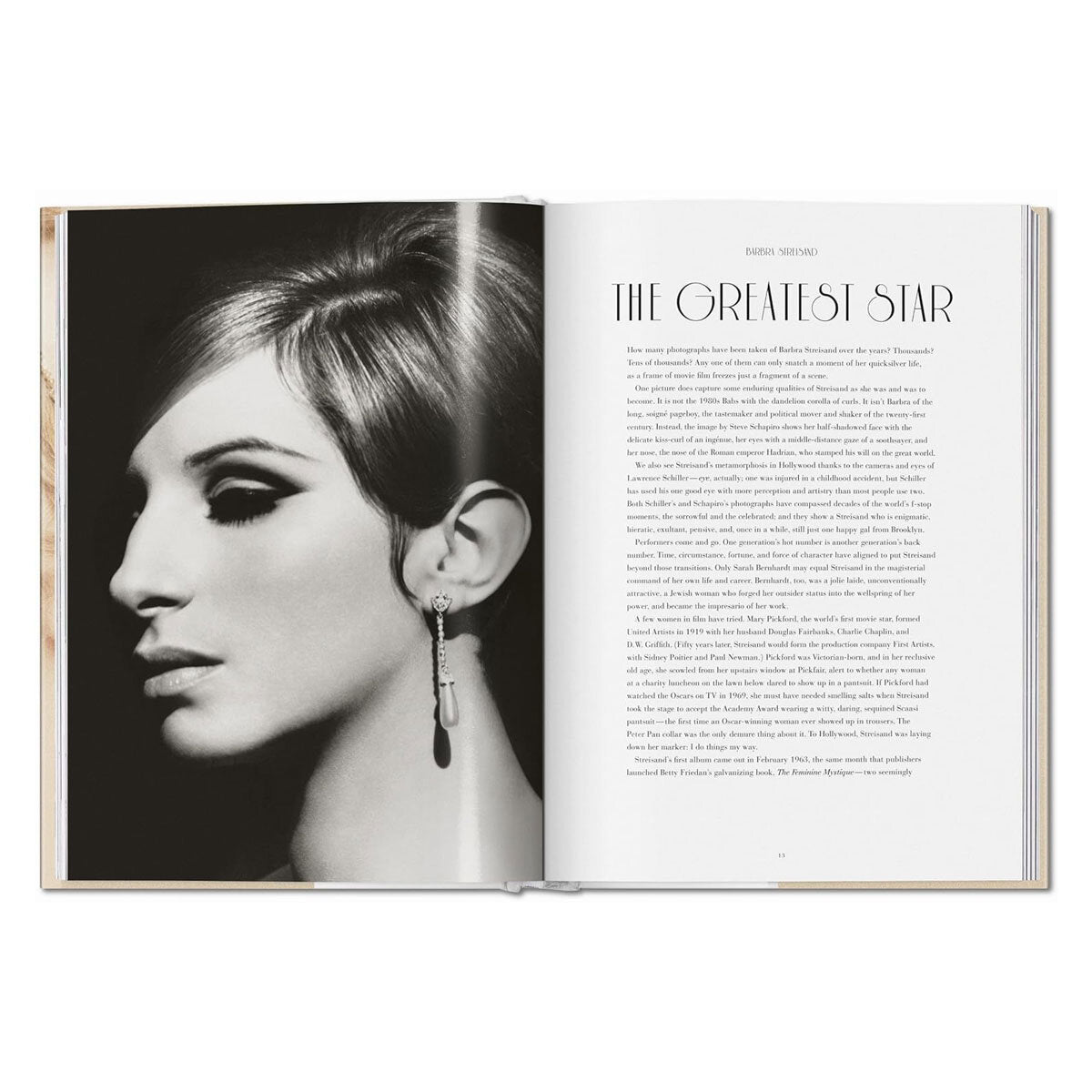 Barbra Streisand photography book hardback cover, UK version