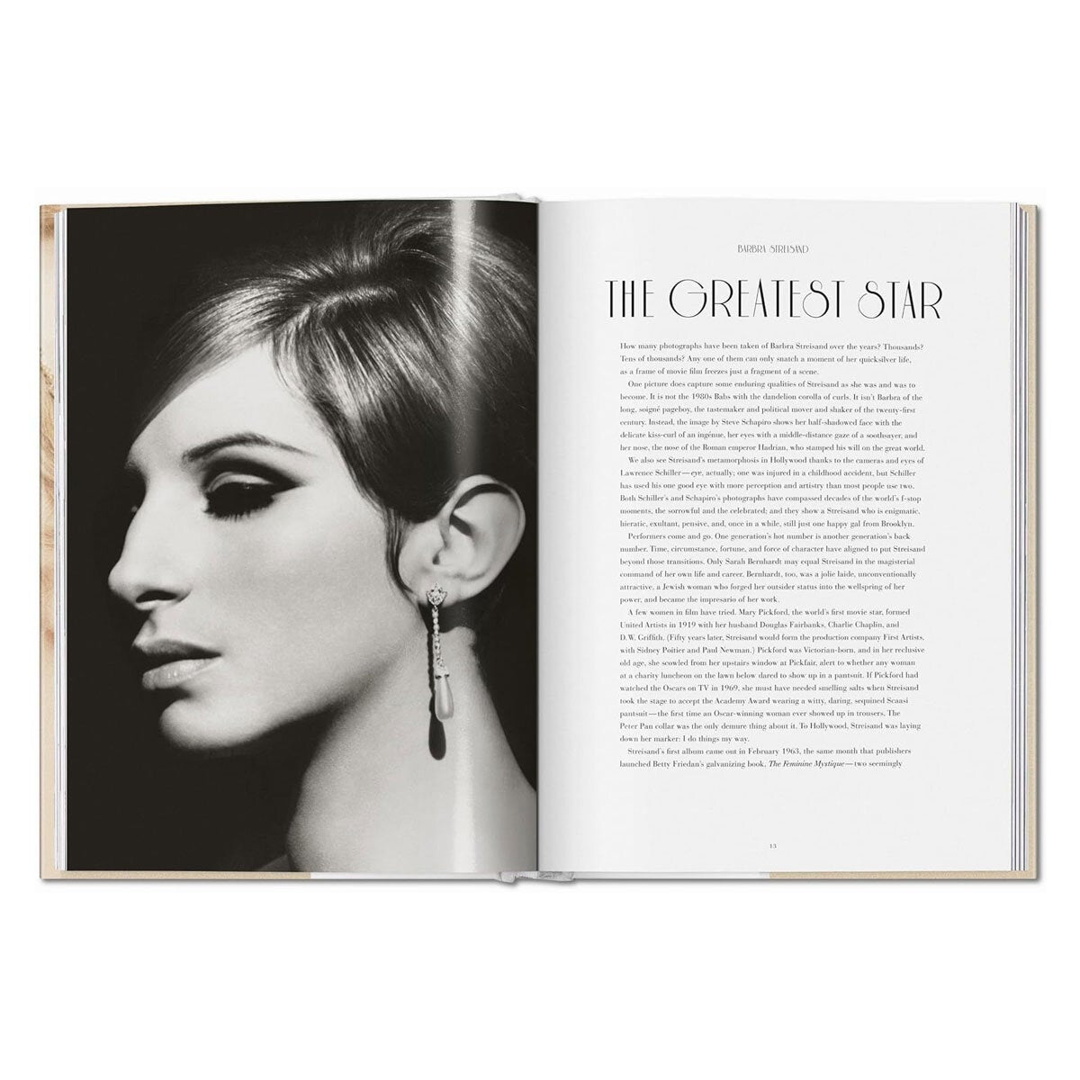 Barbra Streisand photography book hardback cover, UK version