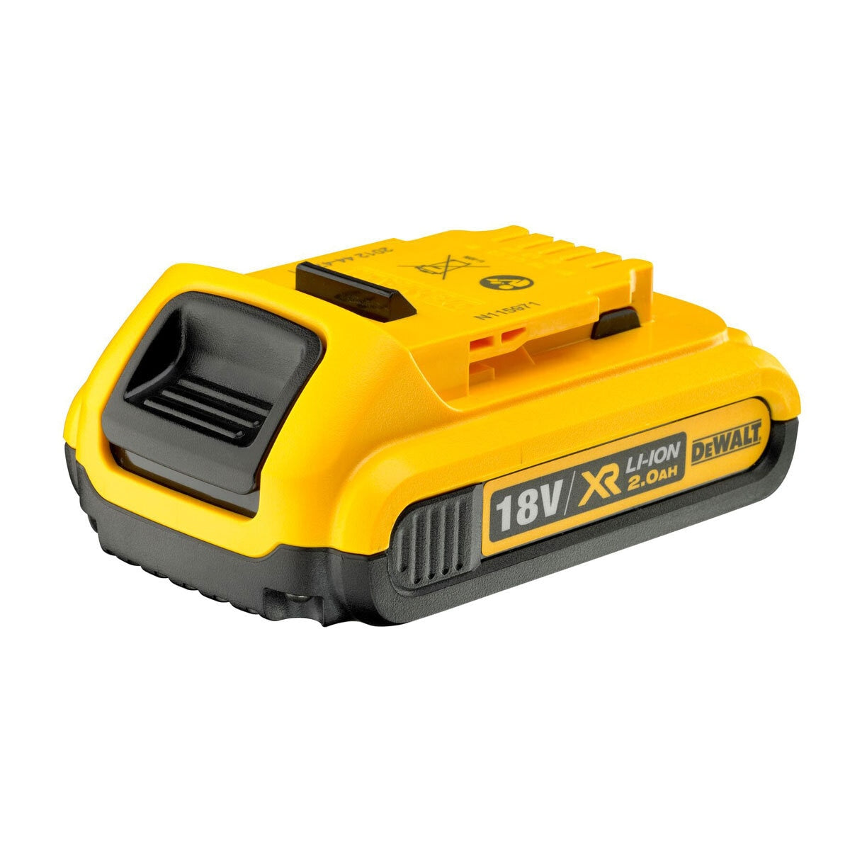 DEWALT brushless hammer drill driver kit with 2x2Ah batteries, imported from the UK