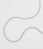 Harrods white gold diamond tennis necklace 5.25ct, imported from the UK