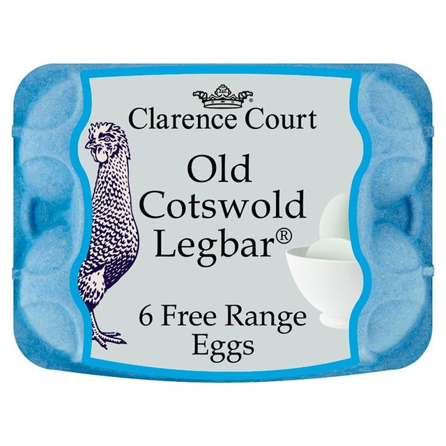 Clarence Court Cotswold Legbar Free Range Blue Assorted Eggs   6 per pack GOODS M&S   