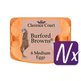 Clarence Court Burford Brown Medium Free Range Eggs   6 per pack GOODS M&S   