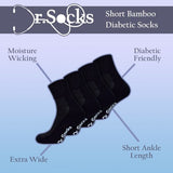Dr.Socks bamboo diabetic ankle socks, UK version