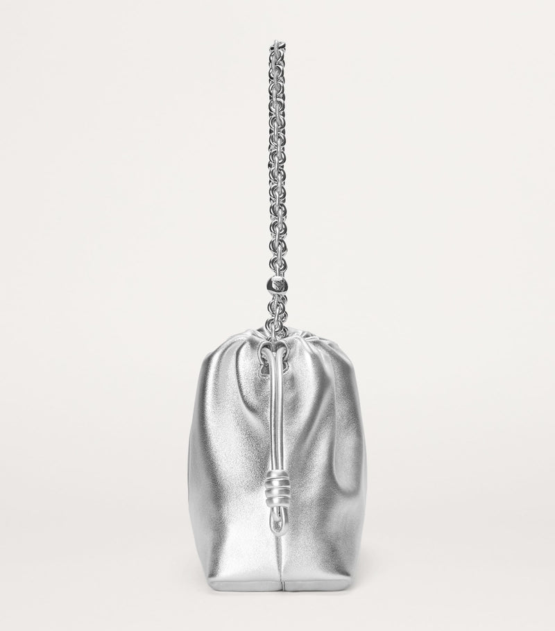 LOEWE medium metallic leather Flamenco purse, imported from the UK