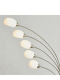 Gallery Home Silver James 5 Bulb Floor Lamp, UK version