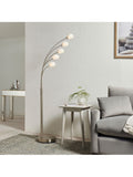 Gallery Home Silver James 5 Bulb Floor Lamp, UK version