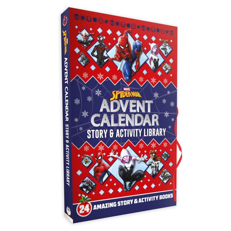 Disney Princess and Marvel Spider-Man 24-book advent calendar - British product