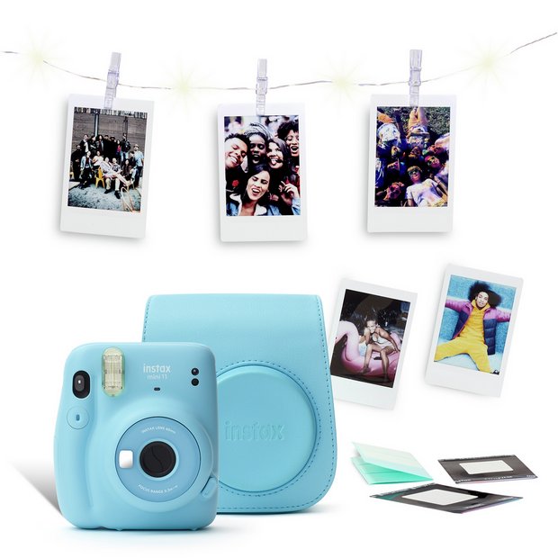 instax Mini 11 instant camera bundle Sky Blue, imported from the UK