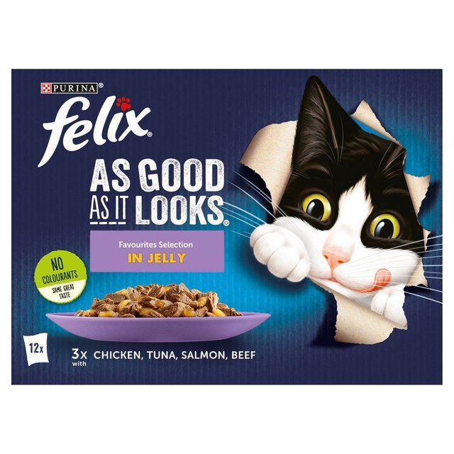 Felix As Good As it Looks Favourites Selection Wet Cat Food    12 x 100g GOODS M&S   