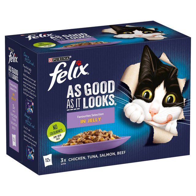 Felix As Good As it Looks Favourites Selection Wet Cat Food    12 x 100g GOODS M&S   