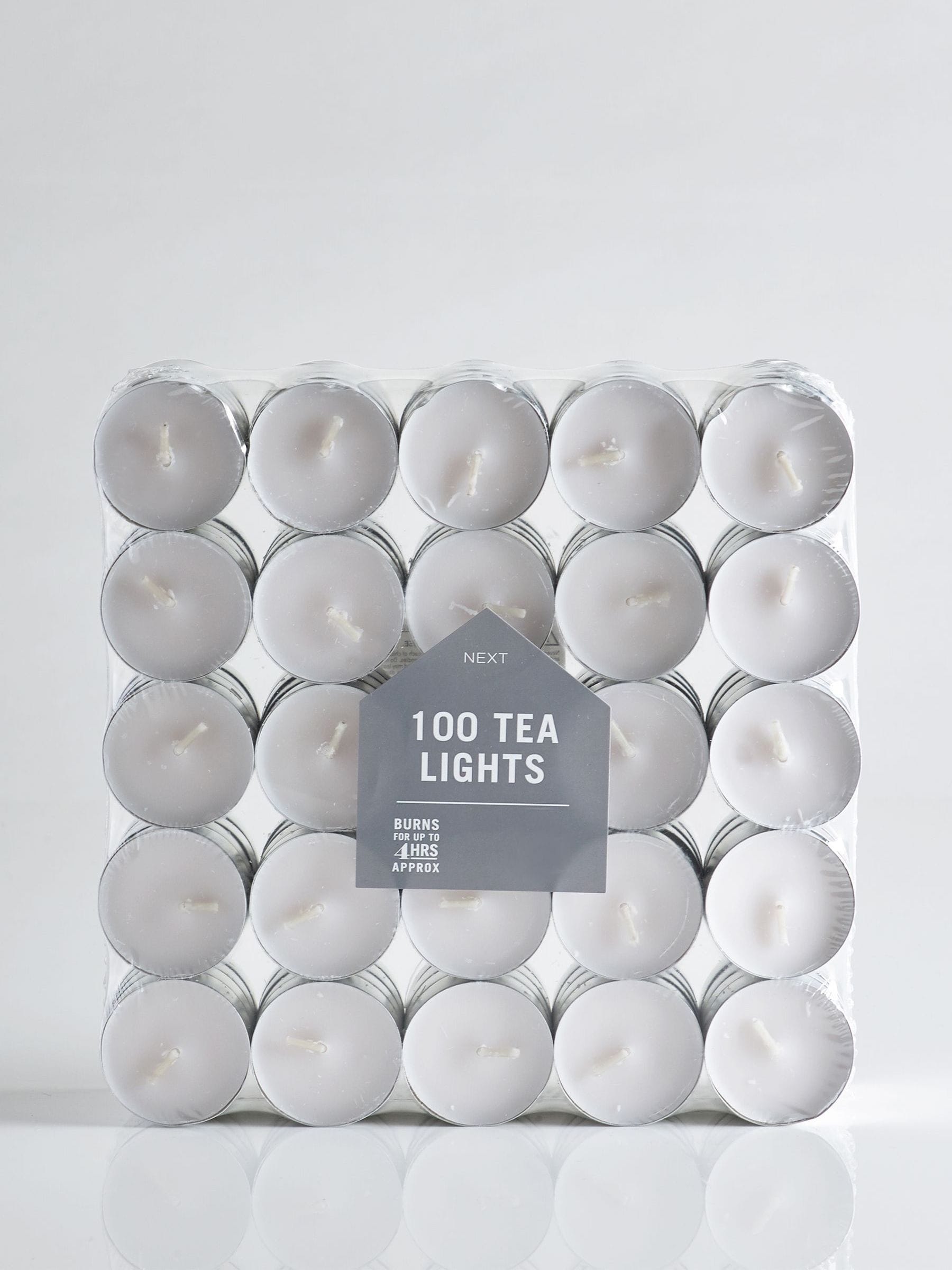 100 Unfragranced Tealight Candles