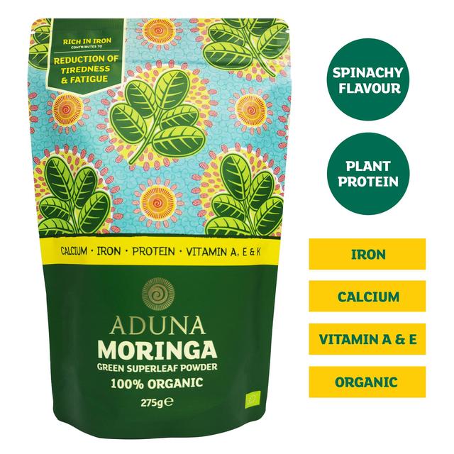 Aduna Moringa Organic Green Superleaf Powder   275g