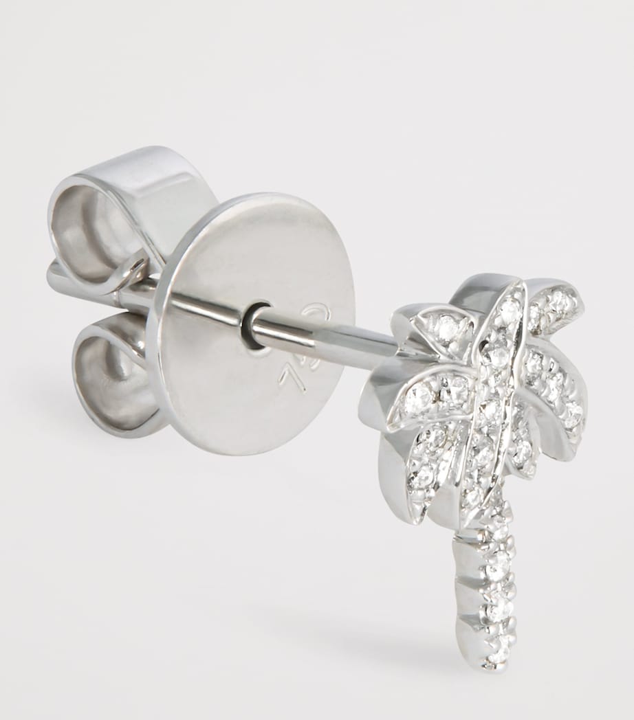 Anita Ko white gold diamond palm tree stud earring - British product