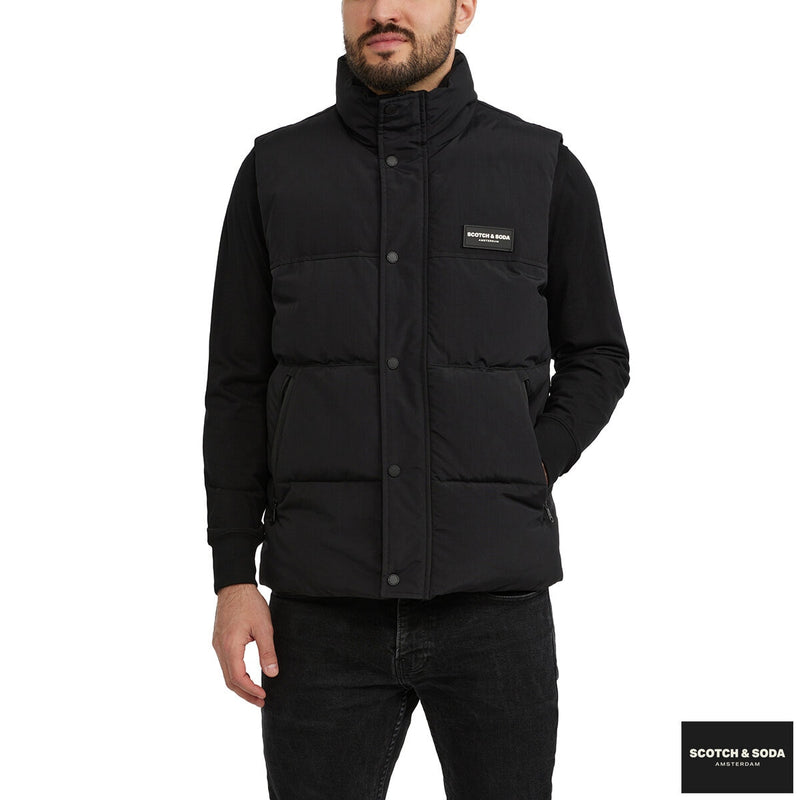 Scotch & Soda mens gilet in black or navy (British brand)