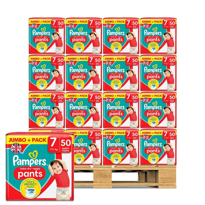 Costco UK Pampers Baby Dry Pants Size 7 Nappy Pants, 54 Count- Buy online at McGrocer