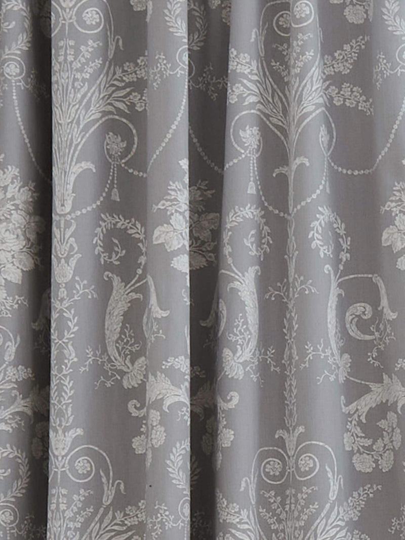 Laura Ashley Dark Grey Josette Blackout Lined Pencil Pleat Curtains