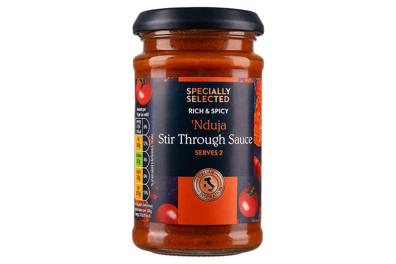 'Nduja stir through tomato pasta sauce with Calabrian pork (British brand)