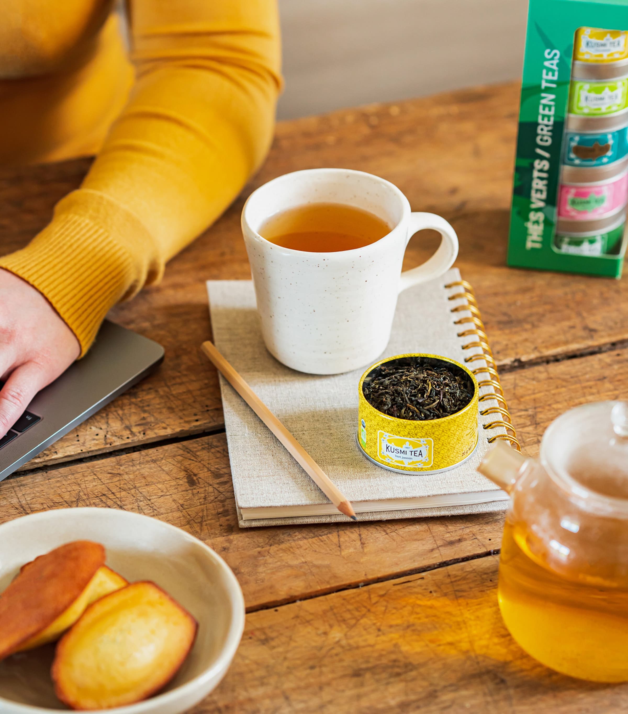 Kusmi Organic Green Tea Gift Set, UK version