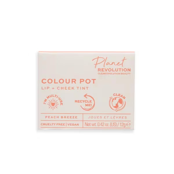 Planet Revolution Multi-use Colour Pot Peach Breeze, imported from the UK
