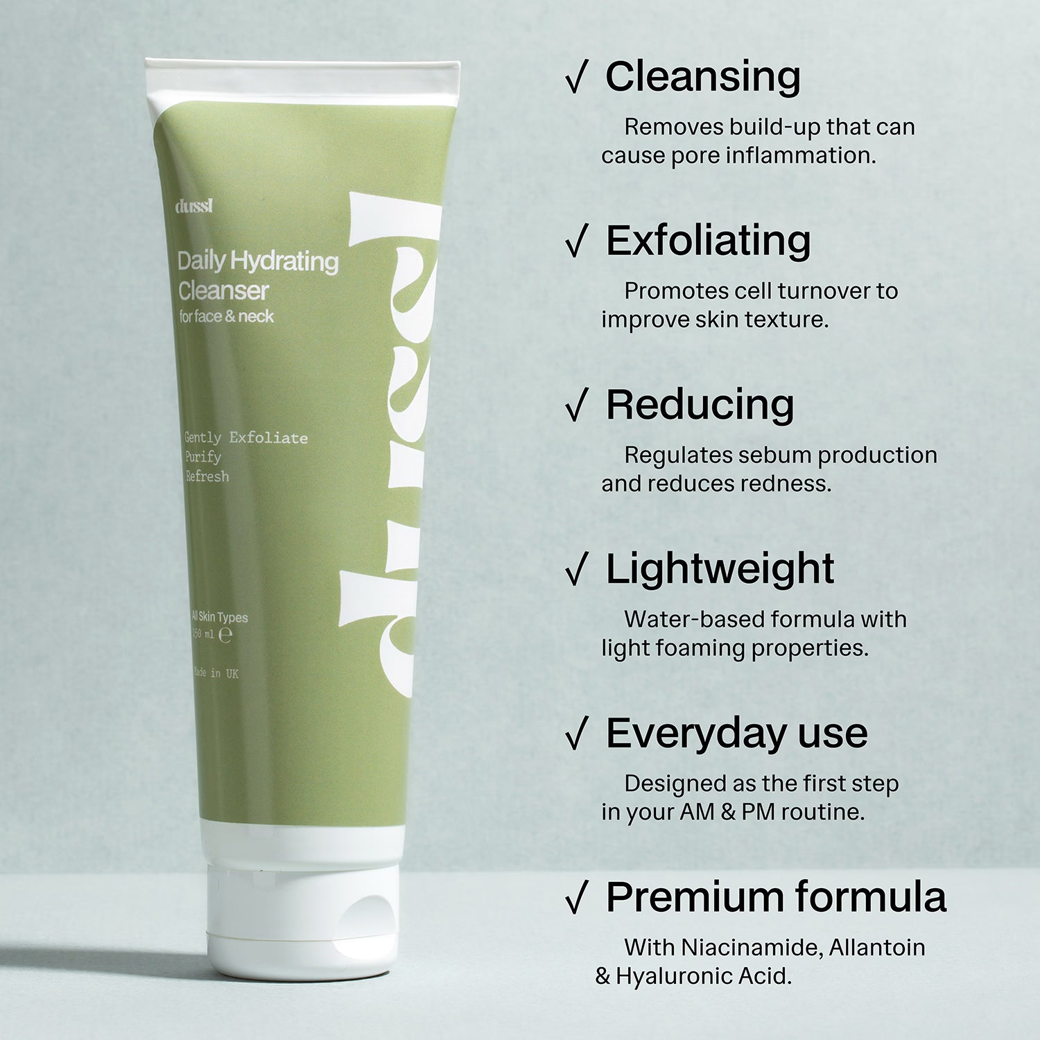 dussl Daily Hydrating Cleanser 150ml - British product