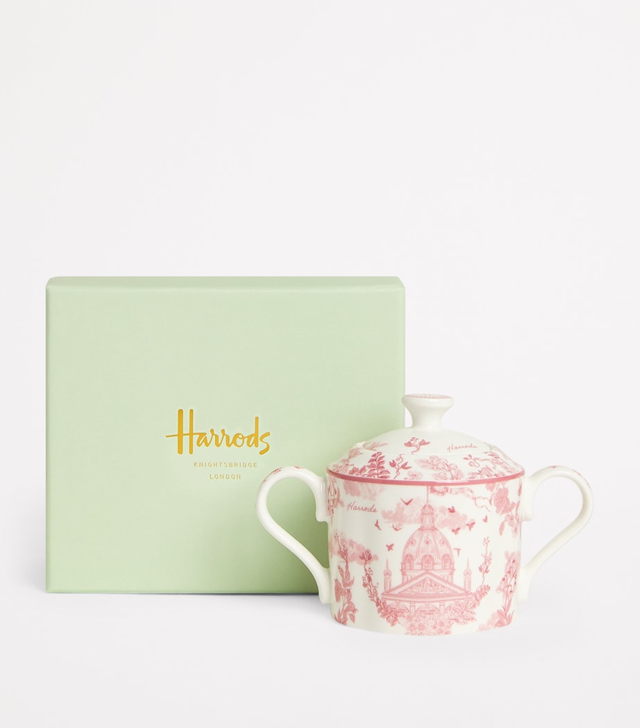 Harrods bone china toile sugar bowl, UK version