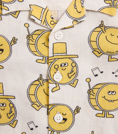 Harrods Stella McCartney Kids Organic Cotton-Linen Printed Shirt 3-36 Months- Buy online at McGrocer