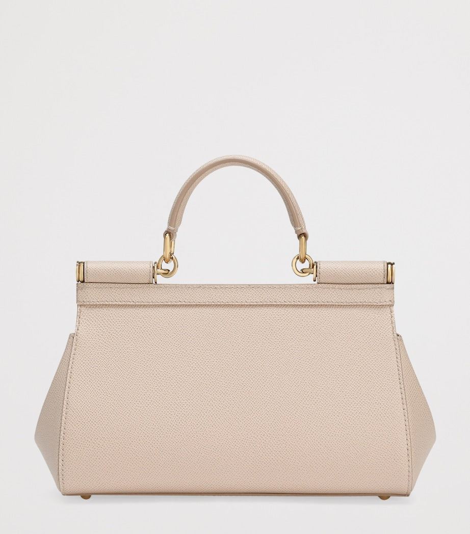 Dolce & Gabbana Sicily top-handle leather bag with gold hardware, UK version