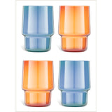 Habitat Coloured Stacking Tumbler Assortment GOODS Sainsburys   