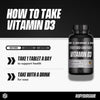 Soccer Supplement Vitamin D3 2000 IU high strength 120 capsules (British brand)