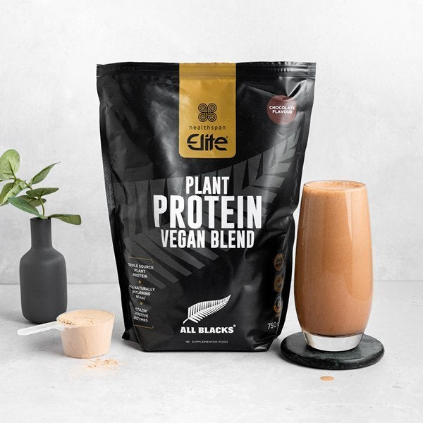 DNR Elite All Blacks Vegan Protein Powder, Chocolate (750G) GOODS Superdrug   