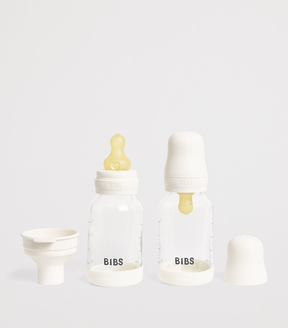 BIBS Glas Babyflaschen-Set von 2 120ml, importiert aus Großbritannien