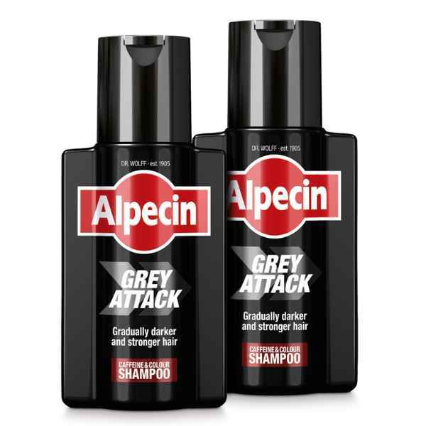 Alpecin Grey Attack Caffeine & Colour Shampoo 2x 200ml GOODS Superdrug   