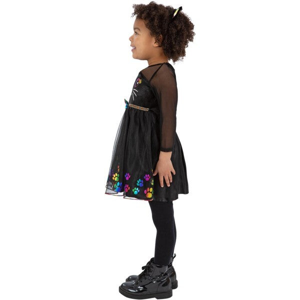 Smiffys rainbow cat costume toddler dress headband, UK version