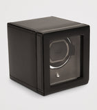 WOLF Cub watch winder in vegan leather, compact size - British product