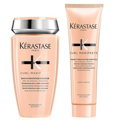 Kérastase Curl Manifesto Shampoo and Conditioner Duo for Curly and Coily Hair, With Manuka Honey and Ceramide