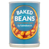 Sainsbury's Baked Beans in Tomato Sauce 400g Baked beans & canned pasta Sainsburys   