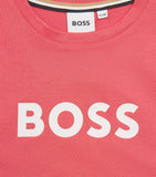 BOSS children's cotton logo T-shirt in sizes 4-16 years - British product