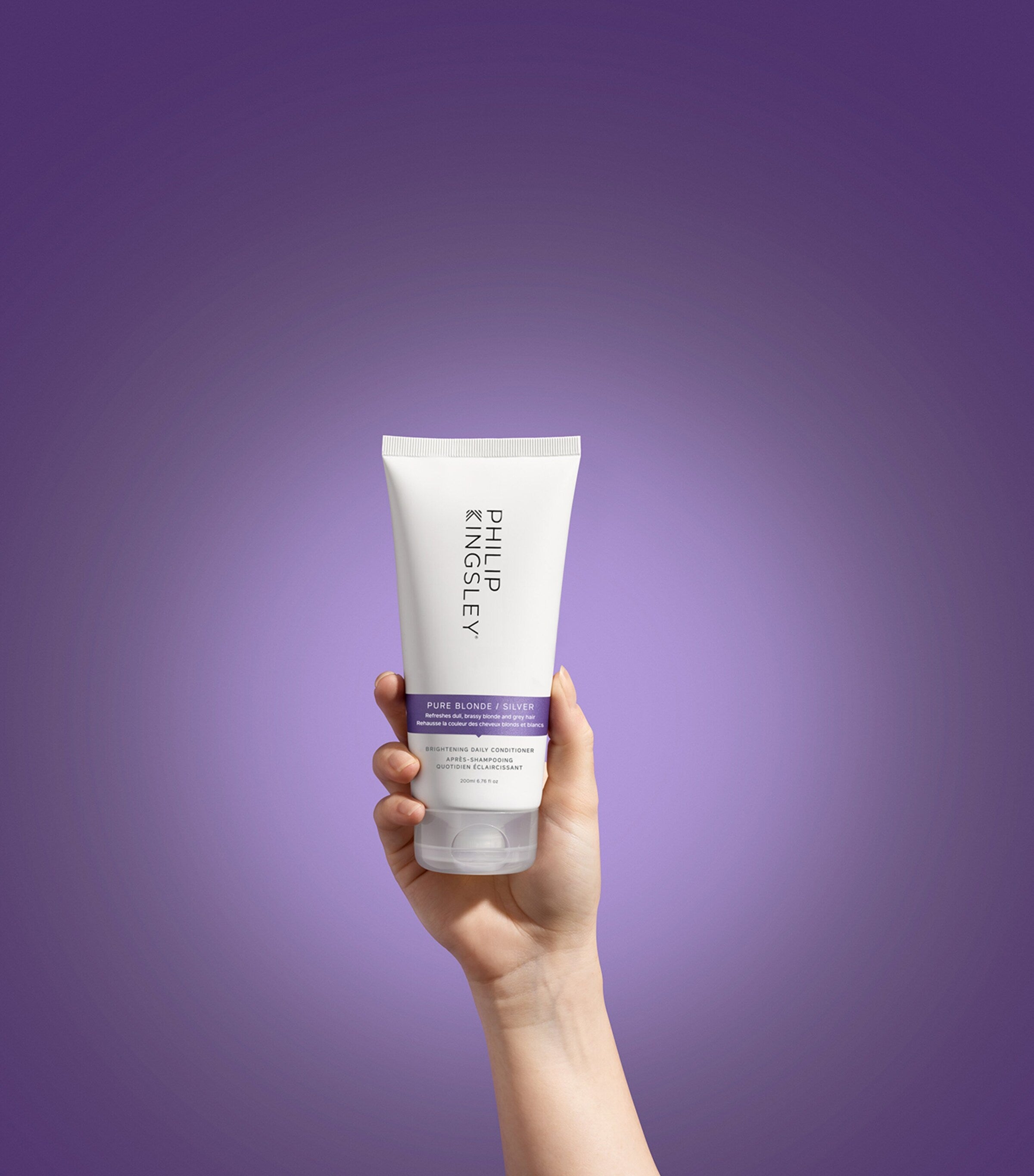 Philip Kingsley Pure Blonde Silver Shampoo and Conditioner Duo, imported from the UK