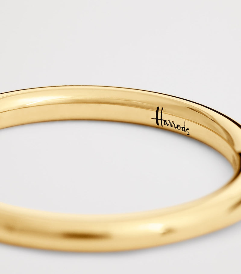 Harrods yellow gold ring 2mm, imported from the UK