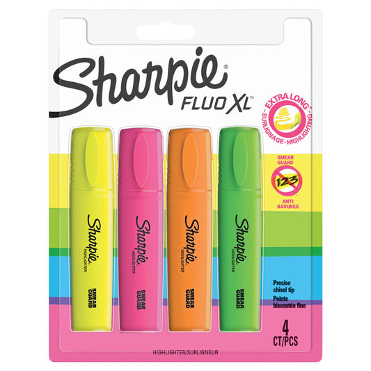 Sharpie Fluo XL 4pk GOODS Sainsburys   