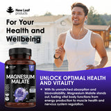 New Leaf Magnesium Malate High Strength 120 Capsules, imported from the UK