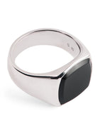 Tom Wood signet ring polished onyx, imported from the UK