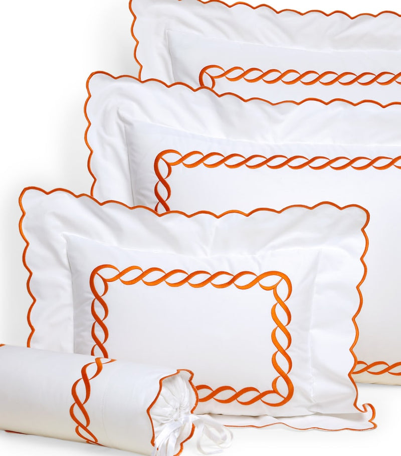 Egyptian Cotton Oxford Pillowcase with Braid Design 50cm x 90cm