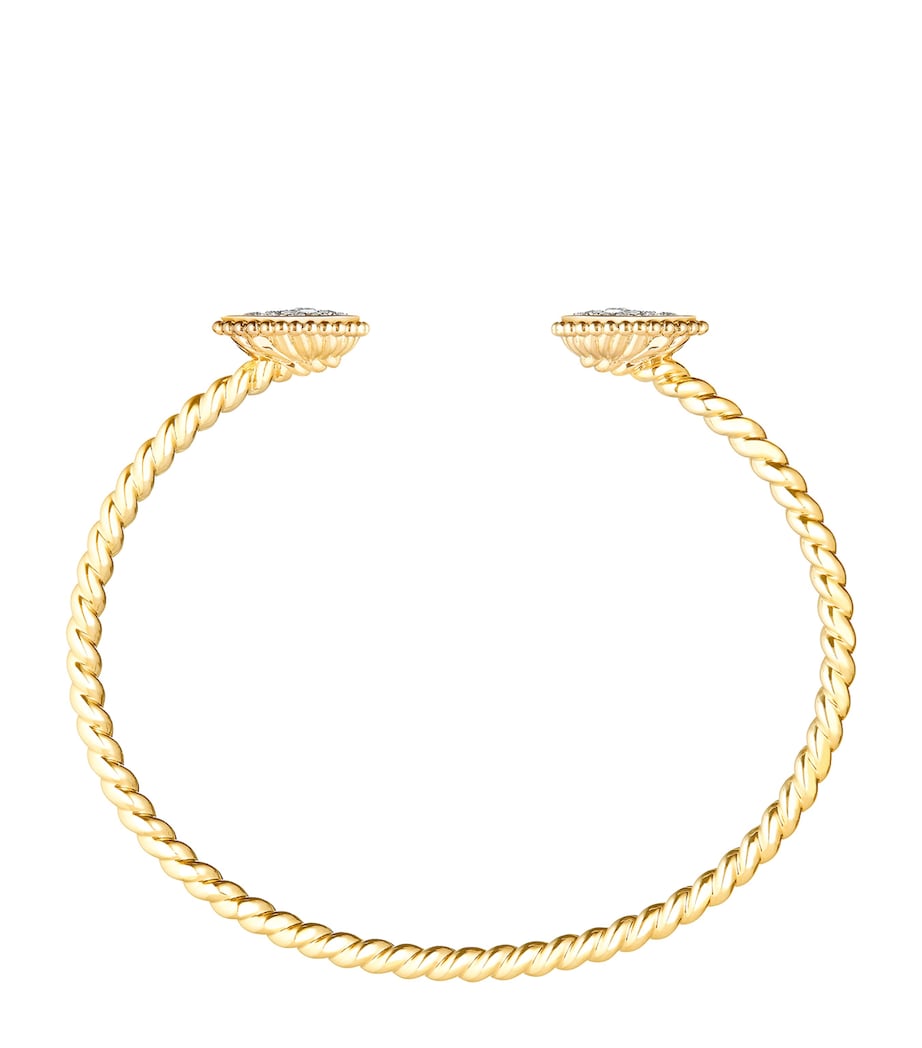 Boucheron Serpent Bohème bracelet yellow gold diamond bangle, imported from the UK